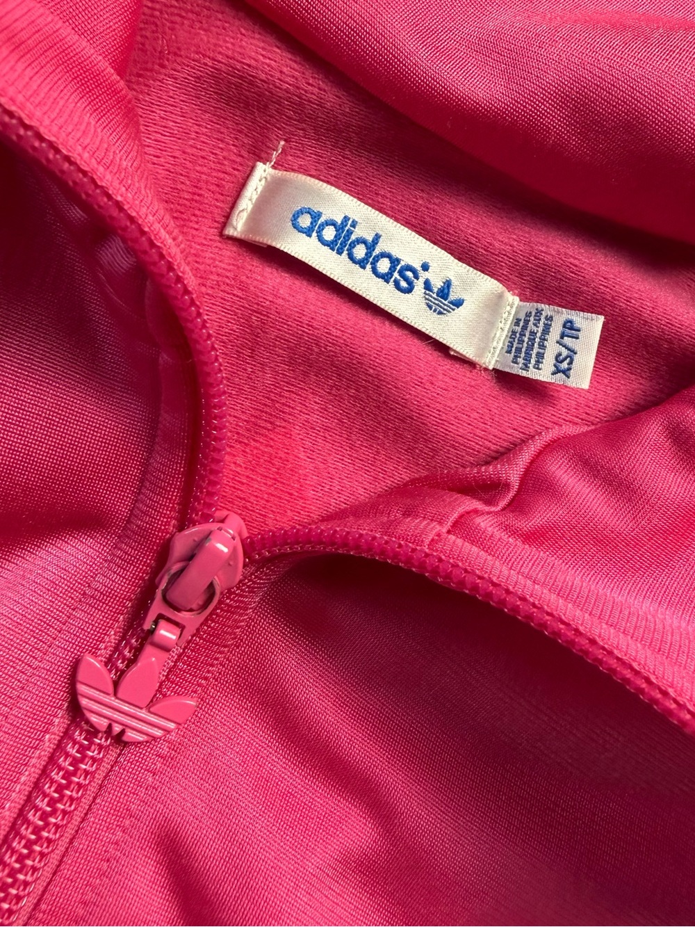 Adidas Women's Pink Trefoil Jacket Size XS - Picture 6 of 7